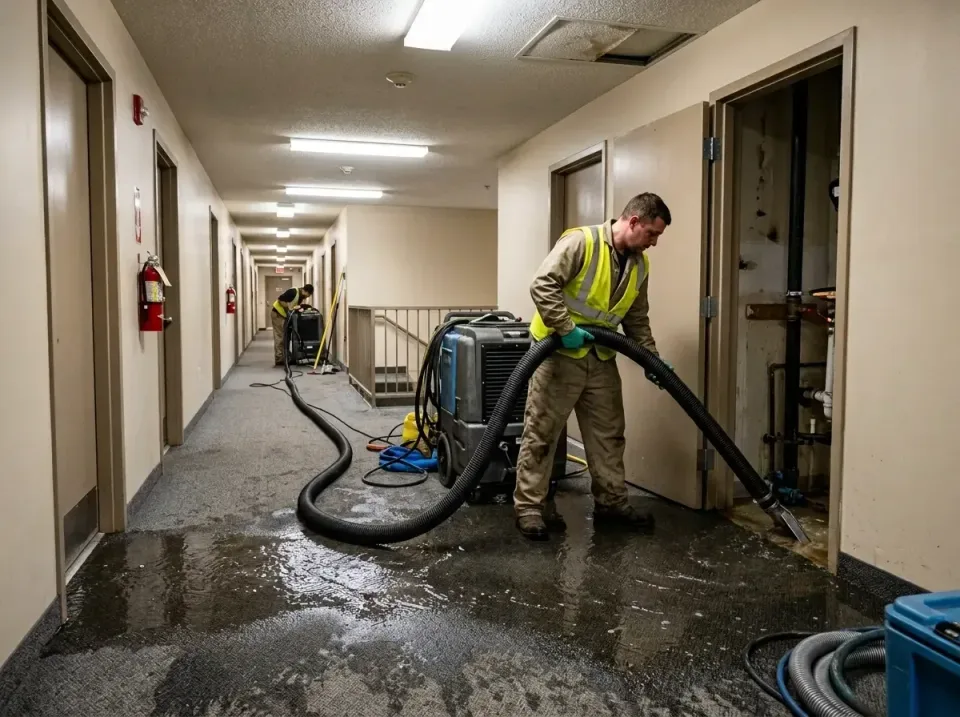 multi-unit-apartment-hallway-f-005 — frequently asked questions, Emergency Burst Pipe Water Extraction & Removal in Lake Wis…